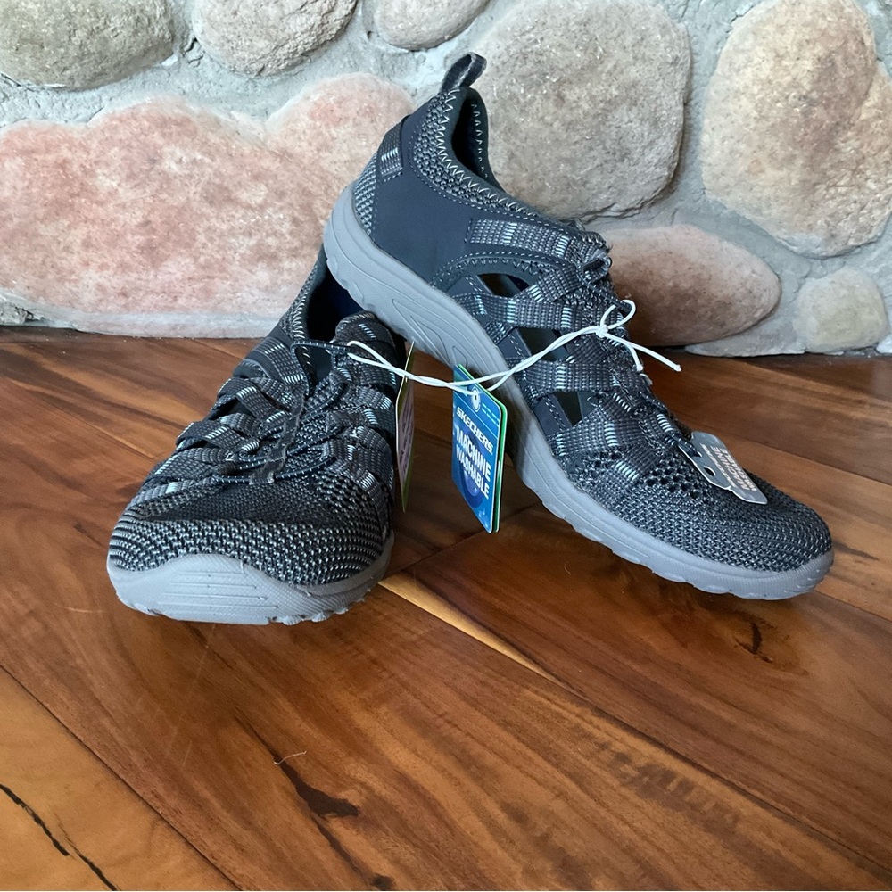 Women’s Gray Lightweight Knit Walking Shoes